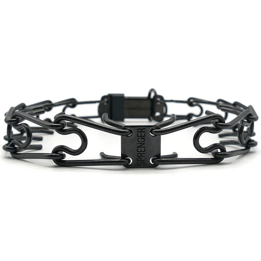 Herm Sprenger Black Stainless Steel Prong Dog Collar