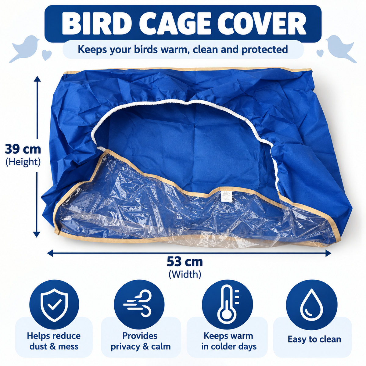 Bird cage cover for( 4 feeders cage)