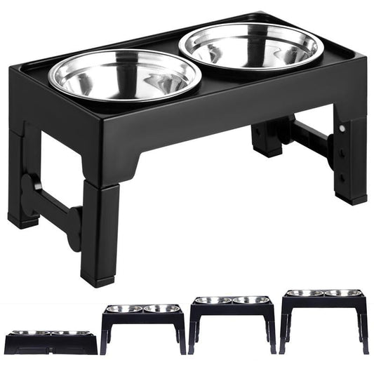 Elevated Dog Bowls of 5 Height Adjustable
