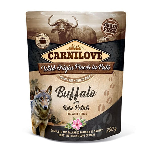 Carnilove Buffalo with Rose Petals (Wet Pouch) 300g