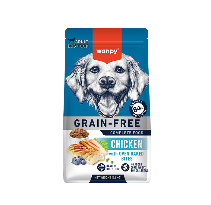 WANPY Grain Free Complete Food For Adult Dog Chicken Recipe 12kg