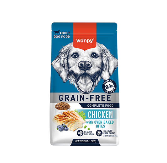 WANPY Grain Free Complete Food For Adult Dog Chicken Recipe 12kg