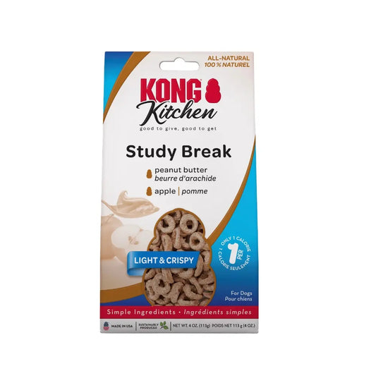 KONG Kitchen Study Break Grain-Free Peanut Butter Crunchy Dog Treats 113g