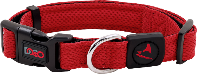 Doco  puff mesh collar ( red)