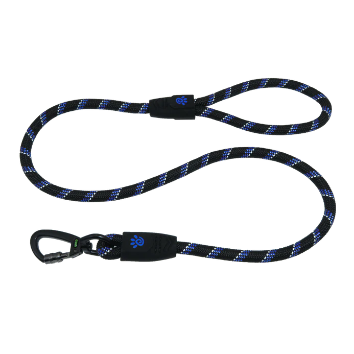 Doco reflective dog leash 150cm bleu