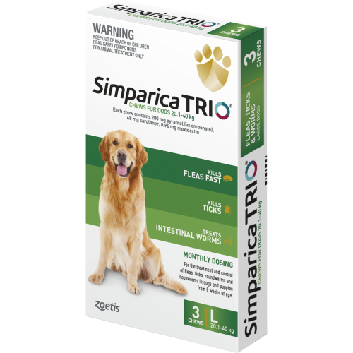 Simparica TRIO Large Dog 20.1-40kg