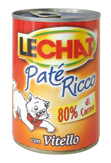 LeChat Adult Paté Ricco with Veal 400 g