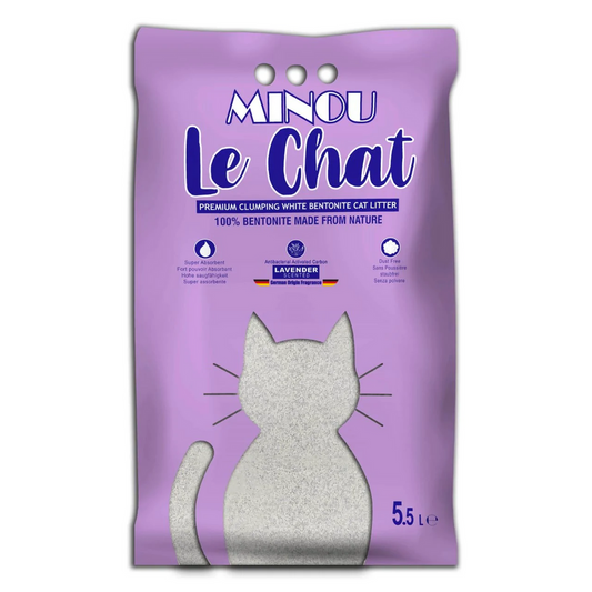 Minou le chat 5.5 L cat litter ( lavender)