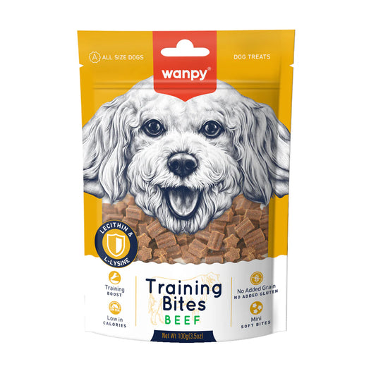 Wanpy Dog Training Bites Beef 100g